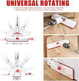 MASTERTOP Spray Mops for Floor Cleaning, Microfibre Spray Mop with 1 Refillable Bottle & Stainless Steel Long Handle, Wet Dust Flat Mop for Laminate Wood Tiles Vinyl Floor, Send 5 Reusable Mop Pads