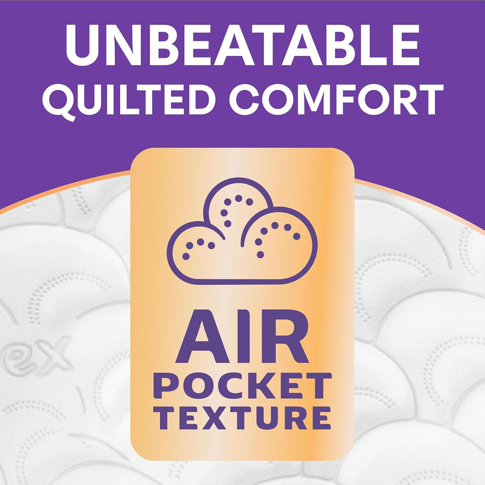 Andrex Ultimate Quilts Toilet Paper 9 Rolls, Air Pocket Technology for Soft, Thick Sheets -Pack of 9 Quilted Toilet Rolls, FSC Certified