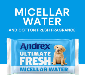 Andrex Classic Clean Washlets Moist Toilet Tissue Quad, 4 x 36 Wipes